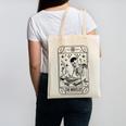 Writer Novelist Book Poetry Author Skeleton Tarot Card Canvas Tote Bag