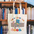 100 Days In The Books Celebration Retro School Canvas Tote Bag