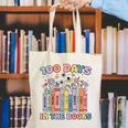 100 Days In The Books Reading Teacher 100th Day Of School Canvas Tote Bag