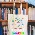 100th Day Of School Astronaut Books Space 100 Days Smarter Canvas Tote Bag 100th Day Of School Astronaut Books Space 100 Days Smarter Canvas Tote Bag
