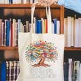 100th Day Of School Books Tree Reading Canvas Tote Bag