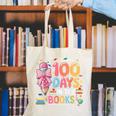 100th Day Of School Teacher Floral 100 Days In The Books Canvas Tote Bag 100th Day Of School Teacher Floral 100 Days In The Books Canvas Tote Bag
