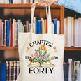 1986 Chapter Forty 40th Birthday Wildflower Book Canvas Tote Bag