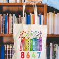 8647 Equal Rights Book Flower Trump Women Rights Feminist Canvas Tote Bag