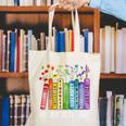 8647 Foxtrots Tangos Deltas Book Flower Resist Book Lovers Canvas Tote Bag