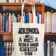 Abibliophobia Definition Book Reading Lover Fans Text Canvas Tote Bag
