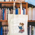 Abibliophobia Dog Book Lover Library Canvas Tote Bag