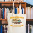 Abibliophobia Perfect For Young Book Lover Bookworm Reader Canvas Tote Bag