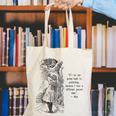 Alice Adventures Wonderland Vintage Book Quote Lewis Carrol Canvas Tote Bag Alice Adventures Wonderland Vintage Book Quote Lewis Carrol Canvas Tote Bag