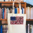 America US Flag Books Library Reading For Book Lover Reader Canvas Tote Bag