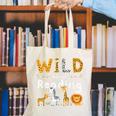 Animal Print Read A Book Character Kids Wild About Reading Canvas Tote Bag Animal Print Read A Book Character Kids Wild About Reading Canvas Tote Bag