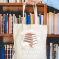 Anti-Social Book Club Reader Books & Coffee Dark Academia Premium Tri-Blend Canvas Tote Bag
