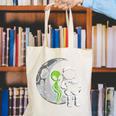 Astronaut Reading Book To Alien Moon Space Women Kids Men Canvas Tote Bag Astronaut Reading Book To Alien Moon Space Women Kids Men Canvas Tote Bag