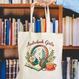 Audiobook Girlie Headphones Book Tea Love Canvas Tote Bag