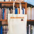 Biblioholic Definition Reading Nerd Book Lovers Geek Canvas Tote Bag