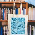 Blue Comic Book Blue Graphic Canvas Tote Bag