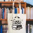 Boo Skeleton Skull Books Halloween Women School Teacher Kid Canvas Tote Bag
