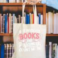 Book & Pajamas Humorous Book Lover Reading Bedtime Canvas Tote Bag