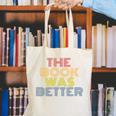 The Book Was Better Retro 70s Vintage Premium Tri-Blend Canvas Tote Bag The Book Was Better Retro 70s Vintage Premium Tri-Blend Canvas Tote Bag
