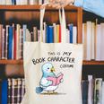 This Is My Book Character Costume I Pigeon Reading Tee Canvas Tote Bag