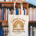 A Book A Day Keeps Reality Away Reading Canvas Tote Bag