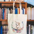 Book And Dog Lover Reading Humor Librarian Canvas Tote Bag