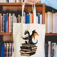 Book Dragon Canvas Tote Bag Book Dragon Canvas Tote Bag