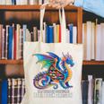 Be a Book Dragon Reading Canvas Tote Bag