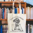 The Book Ended On a Cliffhanger Cute Book Lover Teach Canvas Tote Bag