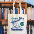 Book Girl Summer Bookish Beach Canvas Tote Bag