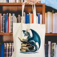 Book Lover Bookworm Reading Books Dragon Sci-Fi Character Canvas Tote Bag Book Lover Bookworm Reading Books Dragon Sci-Fi Character Canvas Tote Bag