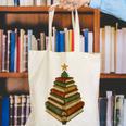Book Lover Christmas Graphic For Librarians Canvas Tote Bag Book Lover Christmas Graphic For Librarians Canvas Tote Bag