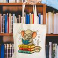 Book Lover Elephant Reading Books Library Read Books Be Kind Canvas Tote Bag