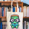 Book Lover Frankenstein's Monster With Reading Glasses Canvas Tote Bag