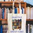 Book Lover Pun Practice Shelf-Care Canvas Tote Bag
