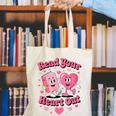 Book Lover Read Your Heart Out Teacher Kids Valentines Canvas Tote Bag