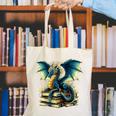 Book Lover Reading Fantasy Dragon Canvas Tote Bag Book Lover Reading Fantasy Dragon Canvas Tote Bag