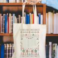 Book Reading Ugly Christmas Canvas Tote Bag