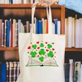Book With Shamrocks Librarian Saint Patrick's Day Kids Canvas Tote Bag