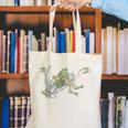 Book Shirt Frog Toad Vintage Book Frog Canvas Tote Bag