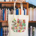 Book Tree All Is Calm Said No Teacher Ever Christmas Canvas Tote Bag