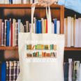 Bookcase Driving My Husband Crazy One Book At A Time Canvas Tote Bag