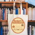 Booked & Unbothered Book Lover Tee Canvas Tote Bag
