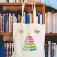 All Booked For Christmas Book Lovers Xmas Tree Women Canvas Tote Bag