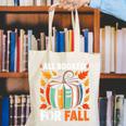 All Booked For Fall Book Pumpkin Autumn Thanksgiving Teacher Canvas Tote Bag