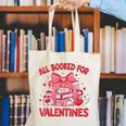 All Booked For Valentine Bow Books Lover Teacher Girl Women Canvas Tote Bag All Booked For Valentine Bow Books Lover Teacher Girl Women Canvas Tote Bag