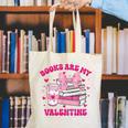 All Booked For Valentines Book Reading Coquette Bow Canvas Tote Bag