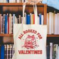 All Booked For Valentines Bow Heart Book Lover Valentine Day Canvas Tote Bag