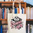 All Booked For Valentine's Coquette Bow Books Teacher Girly Canvas Tote Bag