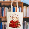 All Booked For Valentine’s Day Reading Teacher Canvas Tote Bag